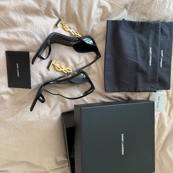 Brand New Saint Laurent Opyum Patent Leather Heels – Size 37 - Picture 2 of 3